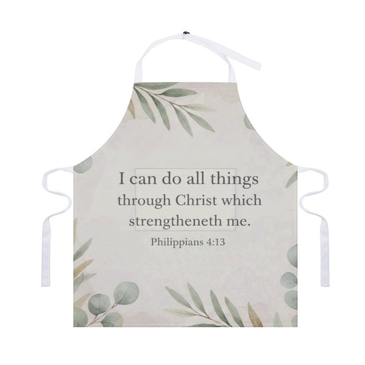 I can Do All Things Adult Apron with Pocket