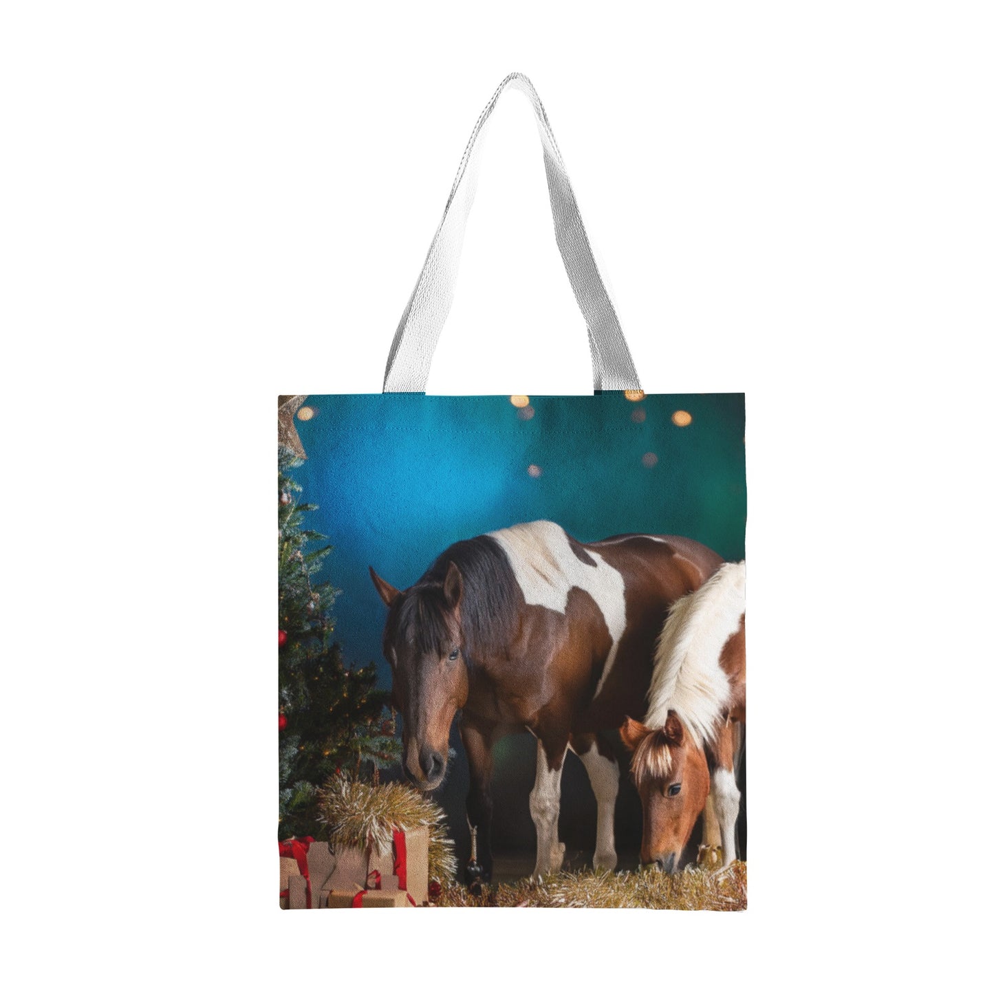Freya & Trixie's Christmas Natural Canvas Tote Bag