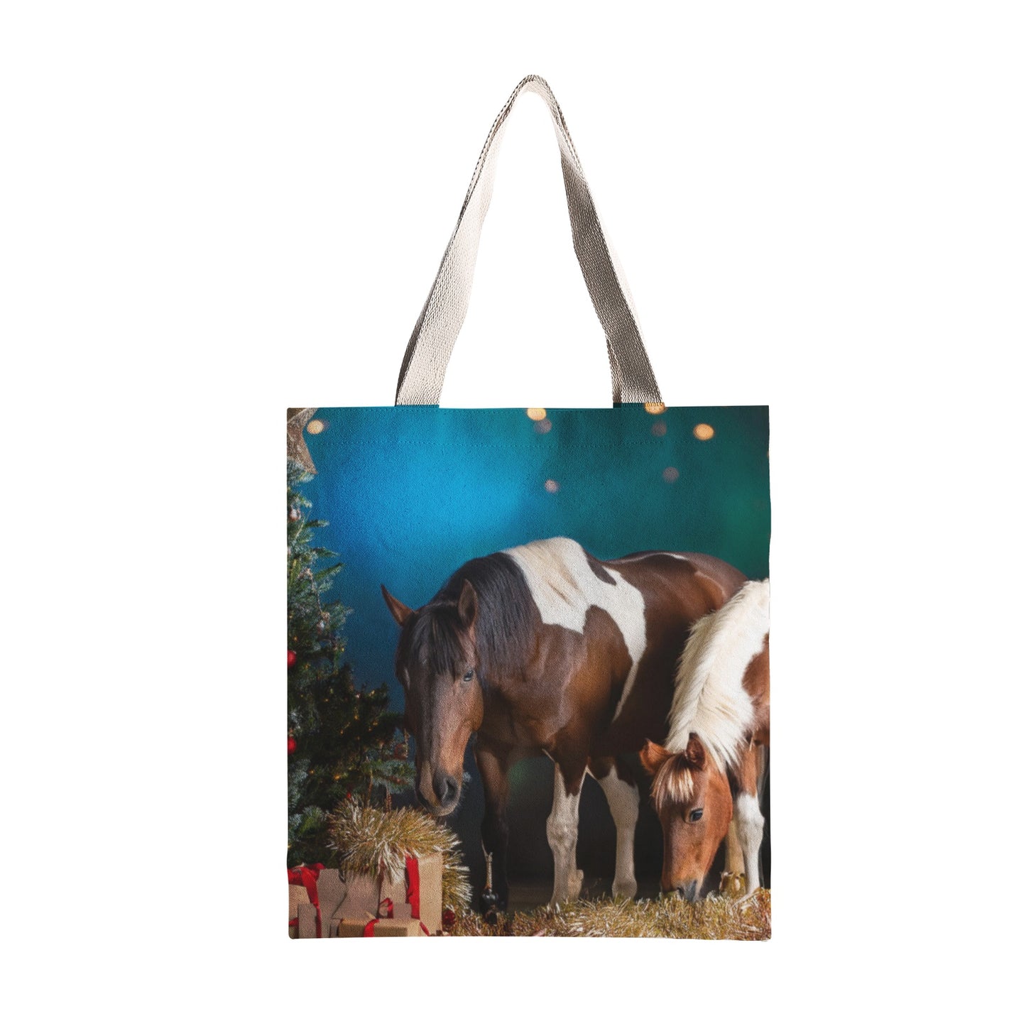 Freya & Trixie's Christmas Natural Canvas Tote Bag