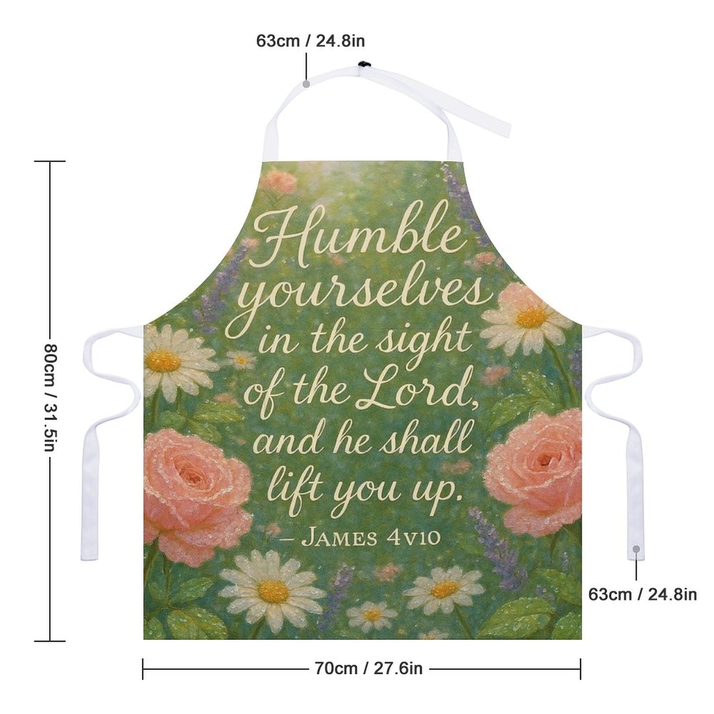 Humble Yourselves Adult Apron with Pocket