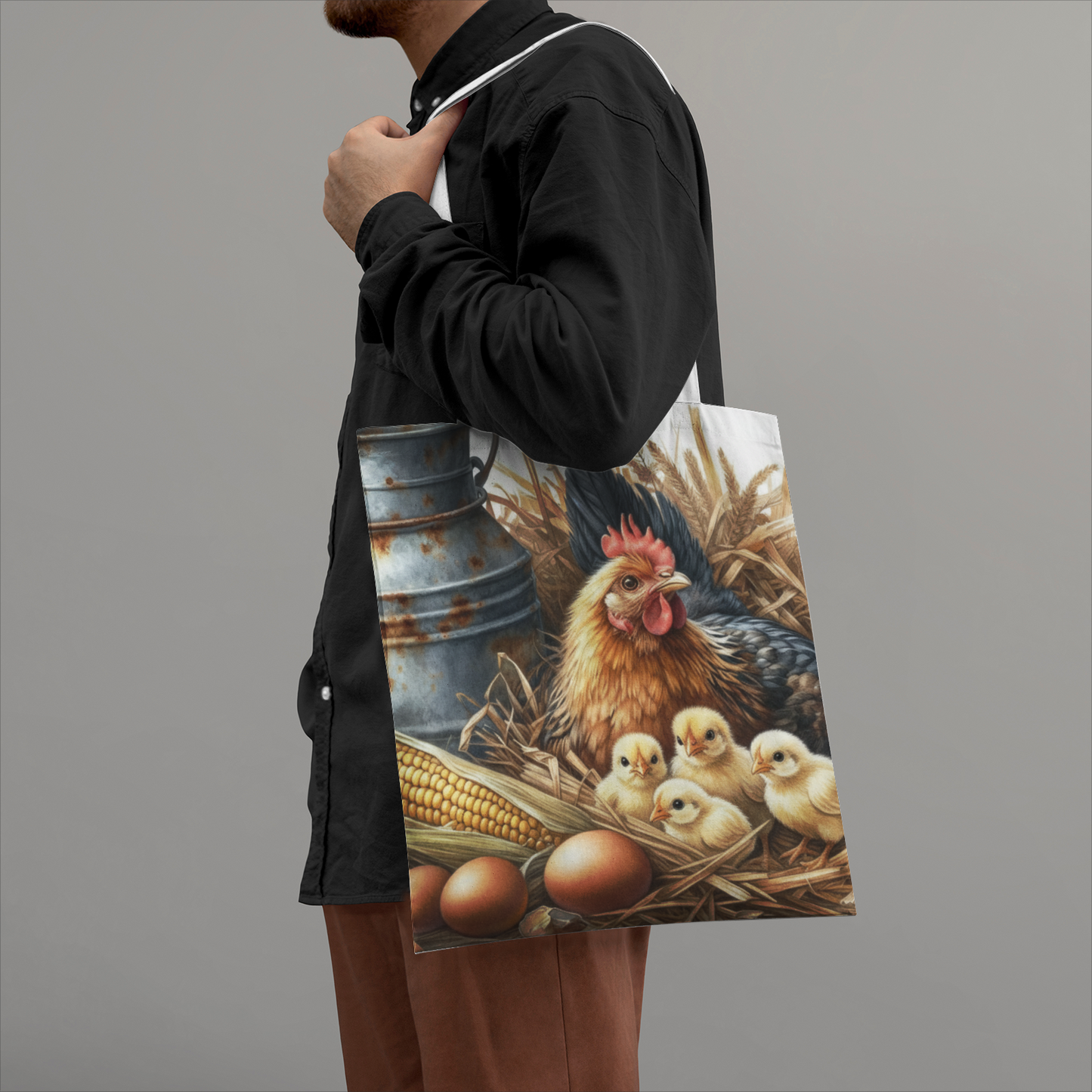 Martha Natural Canvas Tote Bags