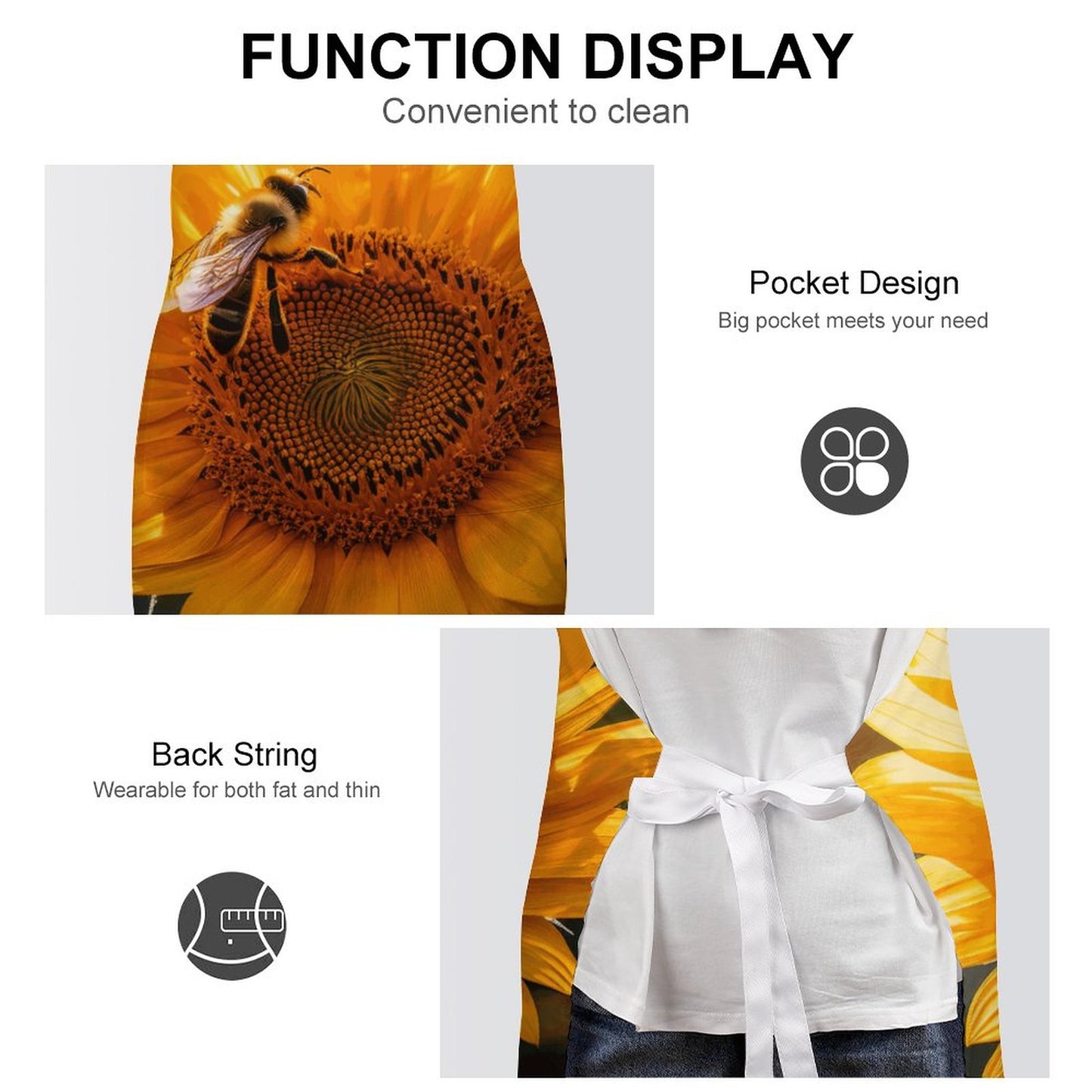 Penelope Adult Apron with Pocket