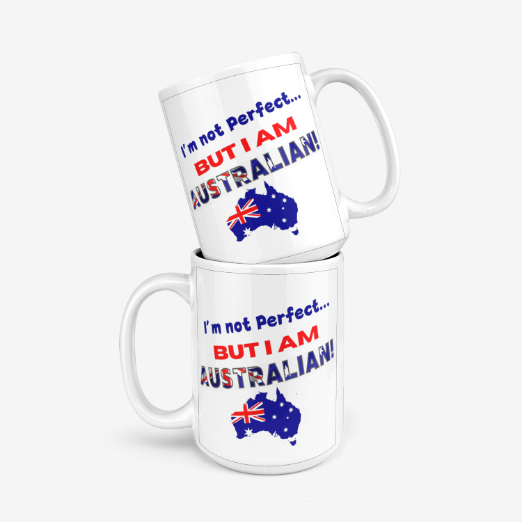 I'm Not Perfect, But I Am Australian Ceramic Mug 330ml