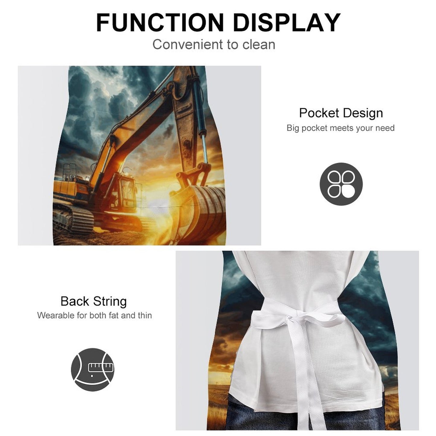 Clancy Adult Apron with Pocket