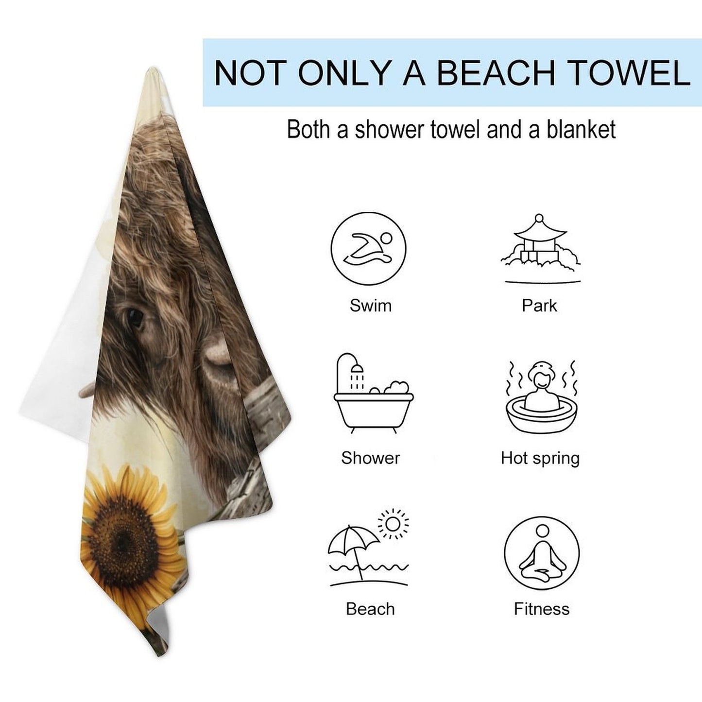 Brandy Beach Towel for Adults