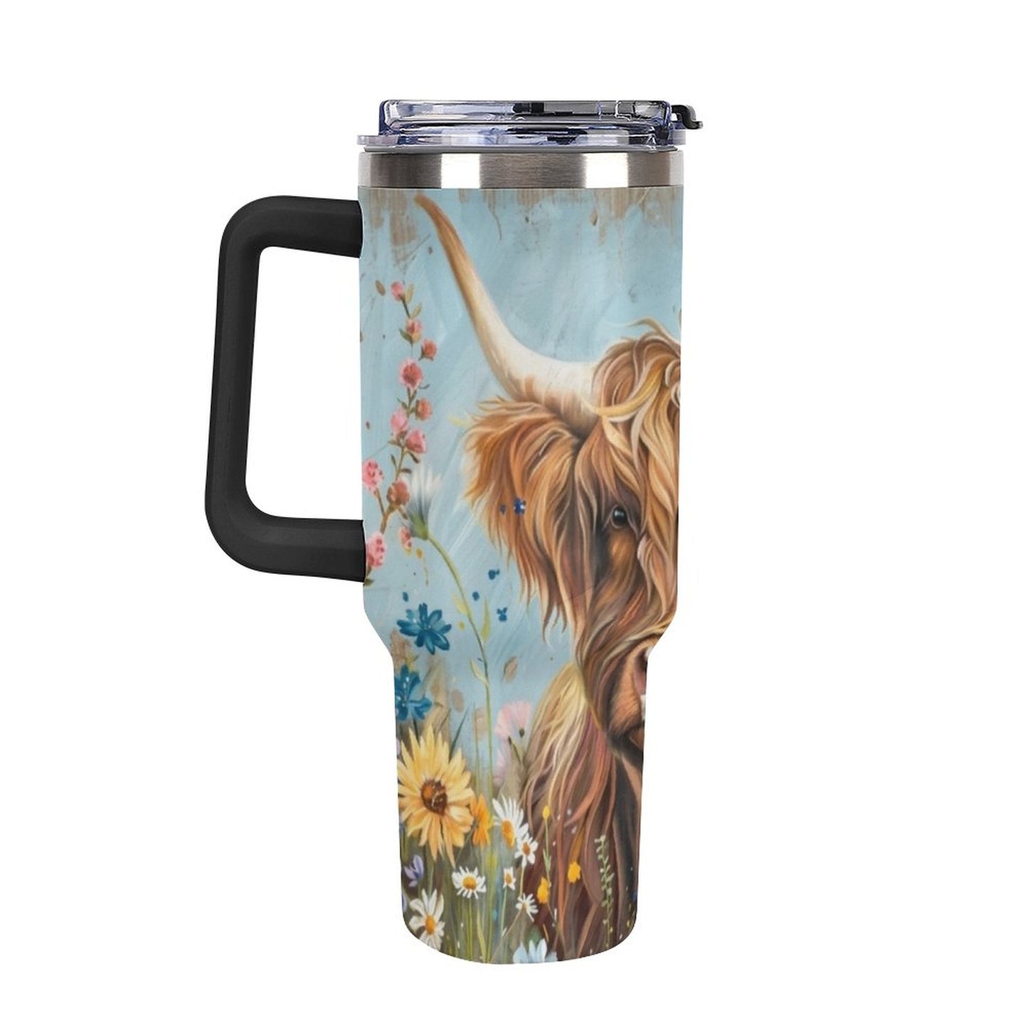 Betsy 40oz Insulated Tumbler with Handle and Straw