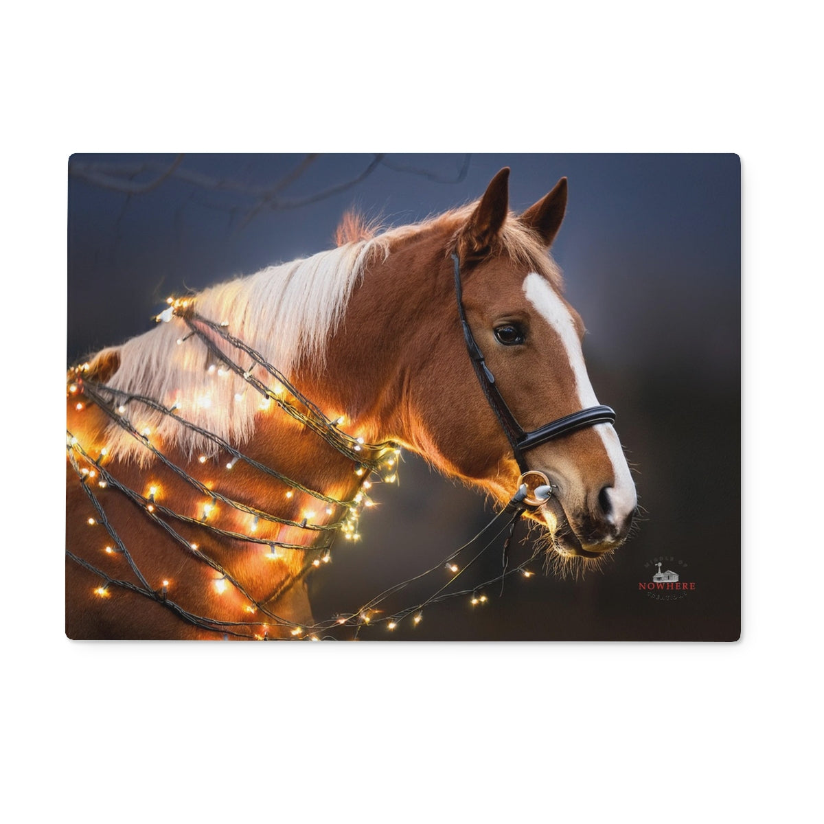 Treasure's Christmas Glass Chopping Board
