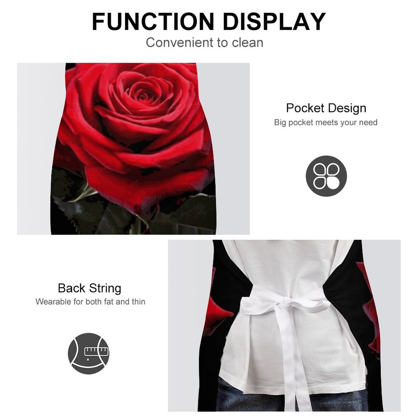 Evie Adult Apron with Pocket
