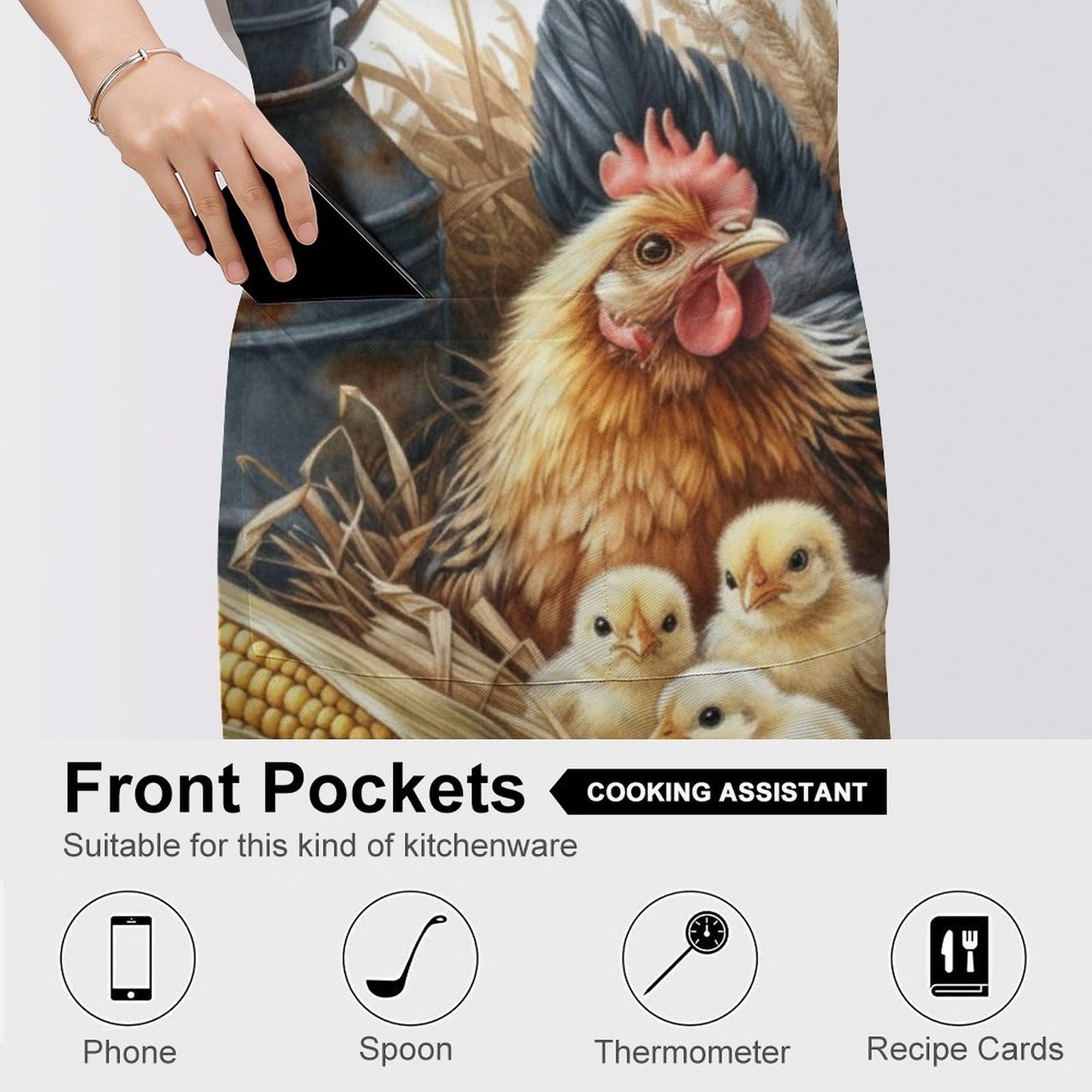 Martha Adult Apron with Pocket