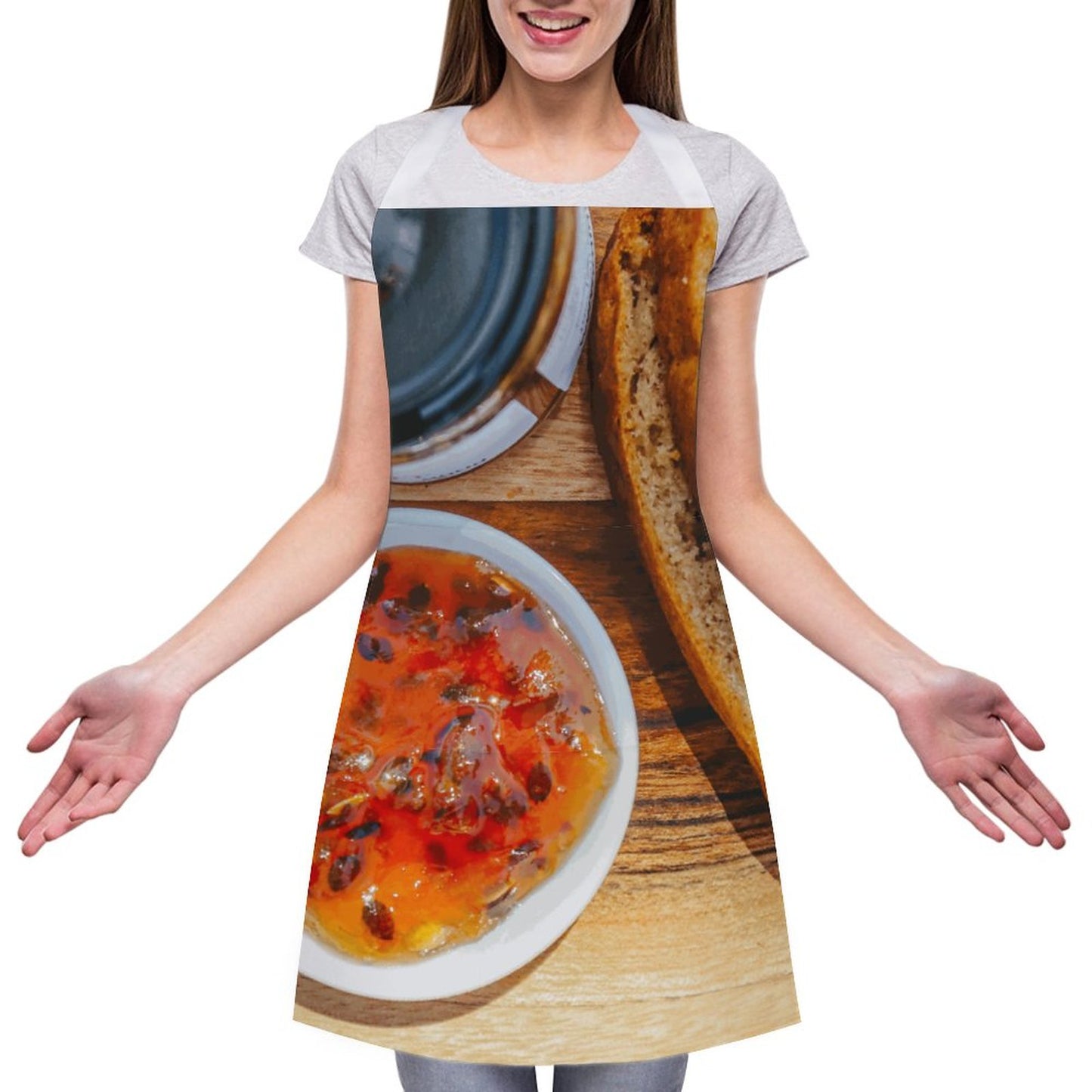 Passionfruit Jam Adult Apron with Pocket