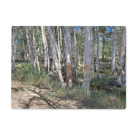 Paperbark Stream Glass Chopping Board