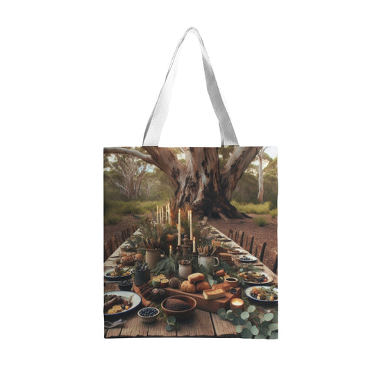 Christmas Lunch For All Natural Canvas Tote Bag