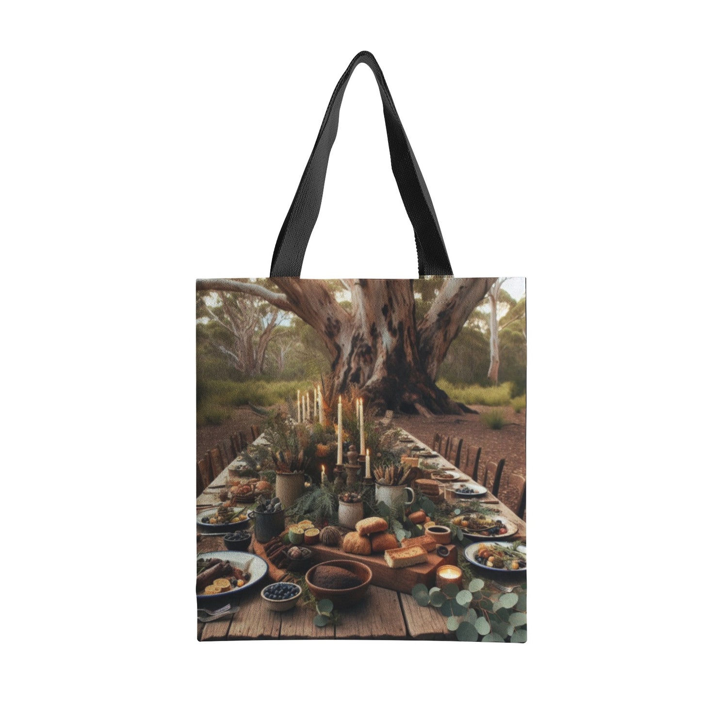 Christmas Lunch For All Natural Canvas Tote Bag