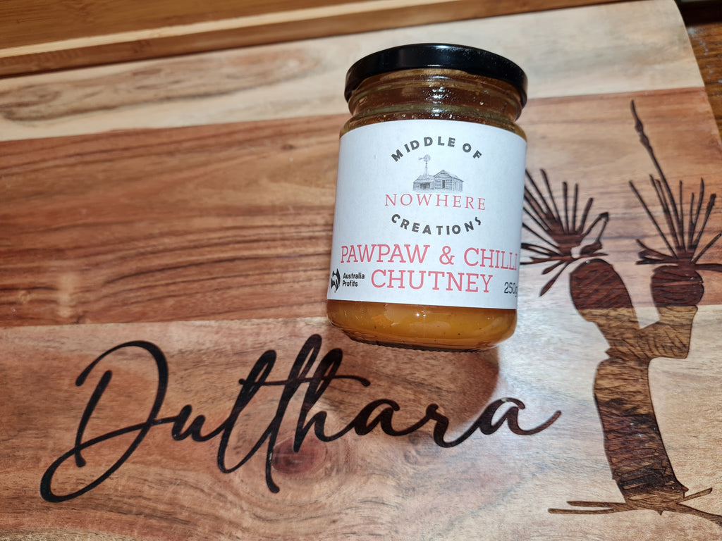Pawpaw Chilli Chutney 250g - Middle Of Nowhere Creations