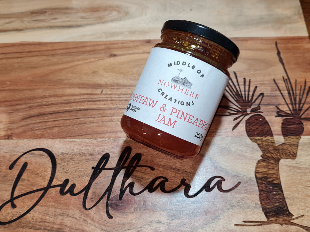 Pawpaw and Pineapple Jam 250g Middle Of Nowhere Creations